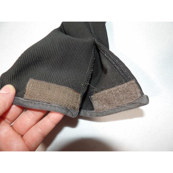 Tuffrider Pants Ladies Sz 32 Gray Equestrian Pull On Stretch Knee Patch Ribbed - Picture 7 of 16